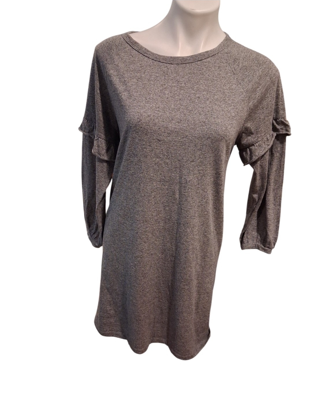 GAP Heather Gray Ruffle Sleeve Tunic